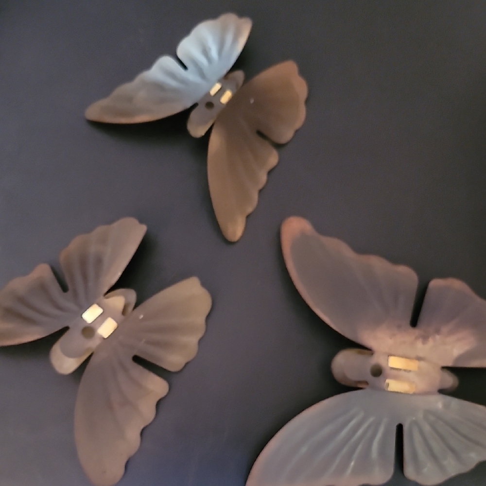 Home Interior Brass Butterflie Set/3 - Picture 5 of 9